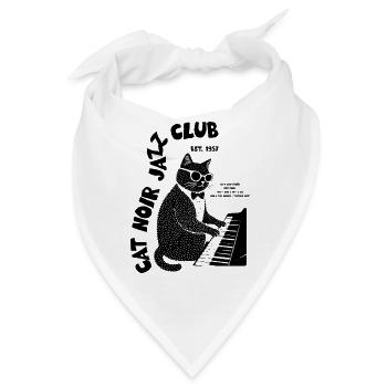 Cat Noir Jazz Club - Bandana - Weiß - Vorne