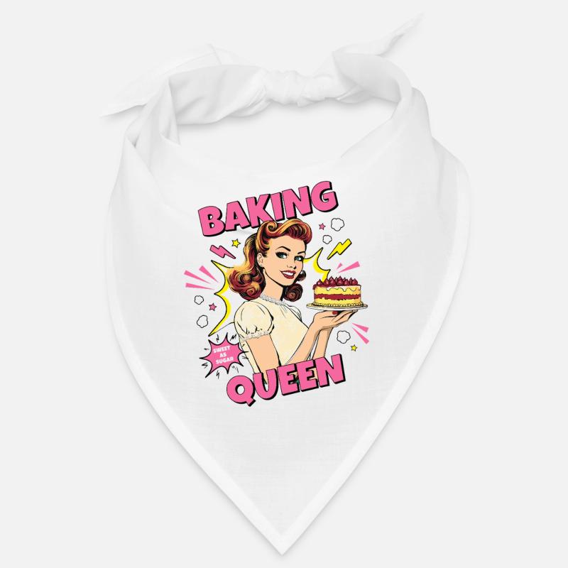 Baking Cake Baking Queen Baking Fairy Baker Pop Art Bandana