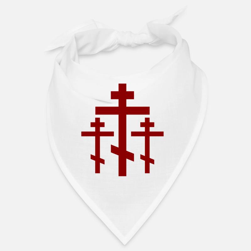 Red Orthodox Cross Group Bandana