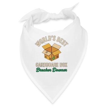 Worlds Best Cardboard Box Breaker Downer - Bandana - Weiß - Vorne
