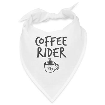 Coffee Rider Coffee Ride Radfahren Kaffee Radsport - Bandana - Weiß - Vorne