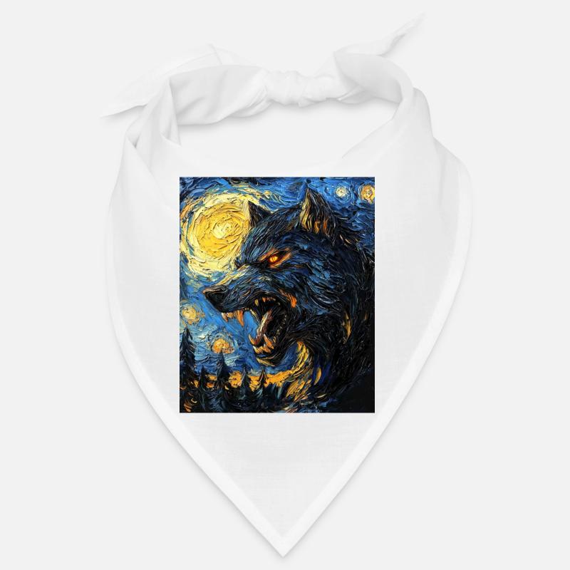 Werwolf Wolf Van Gogh Style Bandana