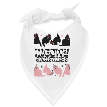 MIAU-WEIHNACHTEN - Bandana - Weiß - Vorne