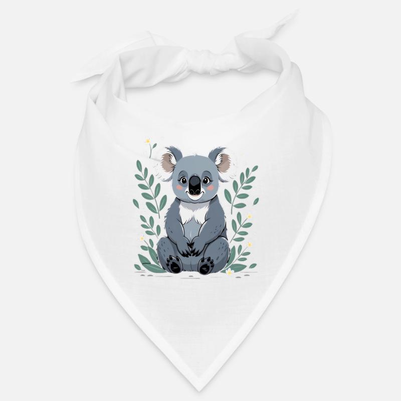 Small koala in a leaf frame Bandana