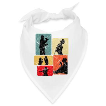 Singen Sänger - Bandana - Weiß - Vorne