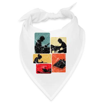 Schriftsteller Autor Schreiber Schreiben Geschenk - Bandana - Weiß - Vorne