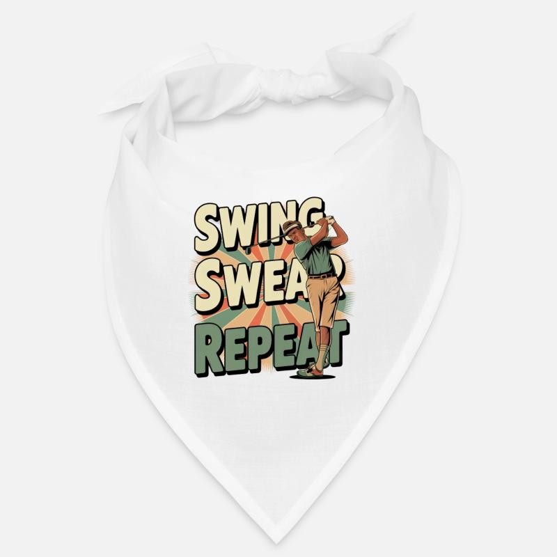 Golf Humor Retro Bandana
