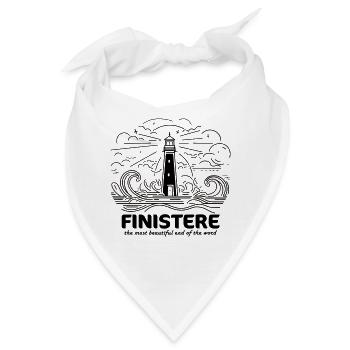 Finistère Souvenir Reise Geschenk Leuchttürme Bretagne - Bandana - Weiß - Vorne
