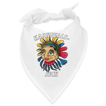 KARNEVALS JECK - Bandana - Weiß - Vorne