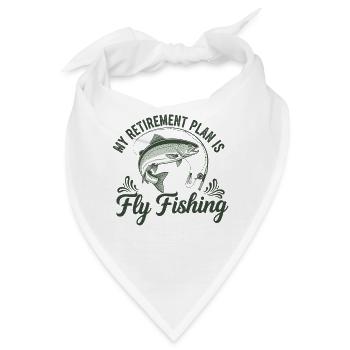 Ruhestandsplan Fliegenfischen - Bandana - Weiß - Vorne