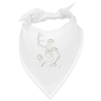 Erwachen Der Untoten In Gruseliger Nacht - Bandana - Weiß - Vorne