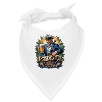 Krug Captain Piratenmotiv - Bandana - Weiß - Vorne