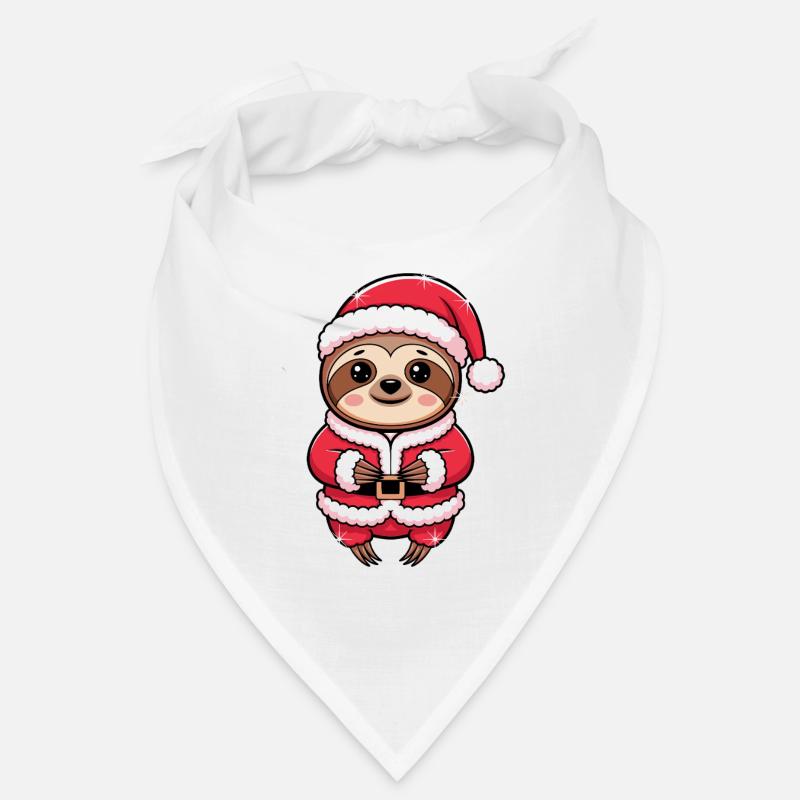  Faultier Weihnachtsmann Niedlich Lustig Santa Bandana