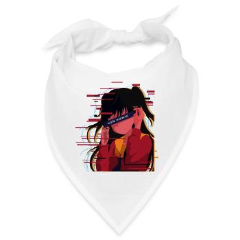 Waifu Anime Mädchen Kawaii Otaku Anime Liebhaber - Bandana - Weiß - Vorne