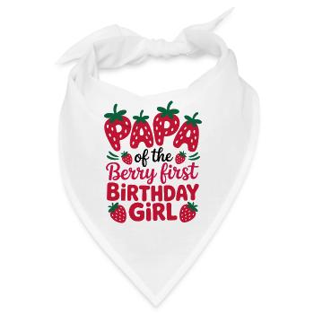 Beerengeburtstag Mädchen - Bandana - Weiß - Vorne