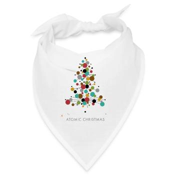 Atomic Christmas – Retro Weihnachtsbaum Design - Bandana - Weiß - Vorne