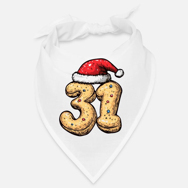 31 Number Biscuit Christmas Bandana