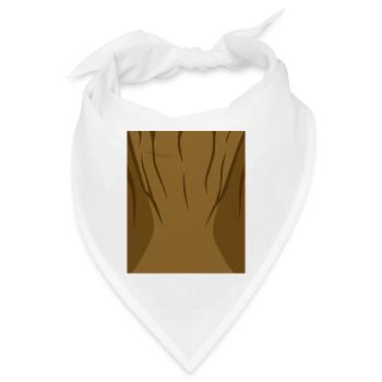 Pferd Bauch faul Halloween Kostüm Lustiges Tier - Bandana - Weiß - Vorne