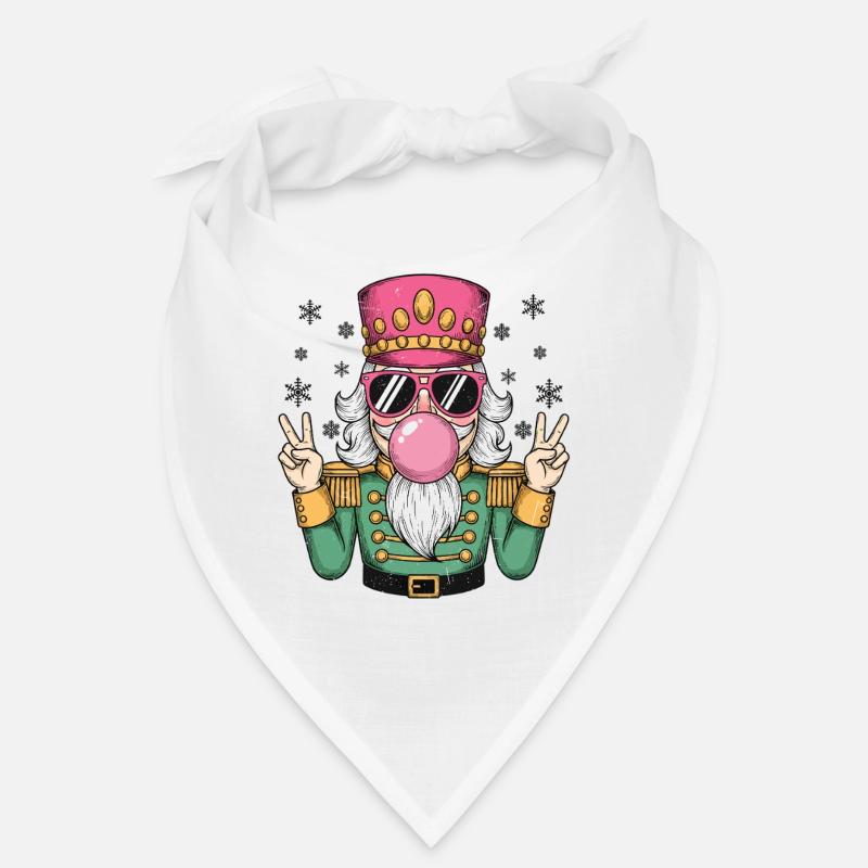 Nutcracker blows chewing gum Bandana