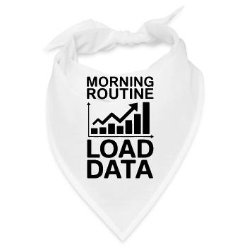 Datenanalyst Spruch Lustiges Datenanalyst Geschenk - Bandana - Weiß - Vorne