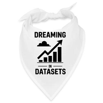 Datenanalyst Spruch Lustiges Datenanalyst Geschenk - Bandana - Weiß - Vorne