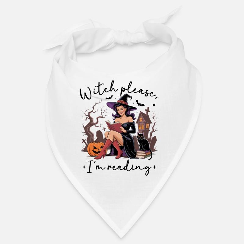 Witch Reading by Pumpkin Night Bandana