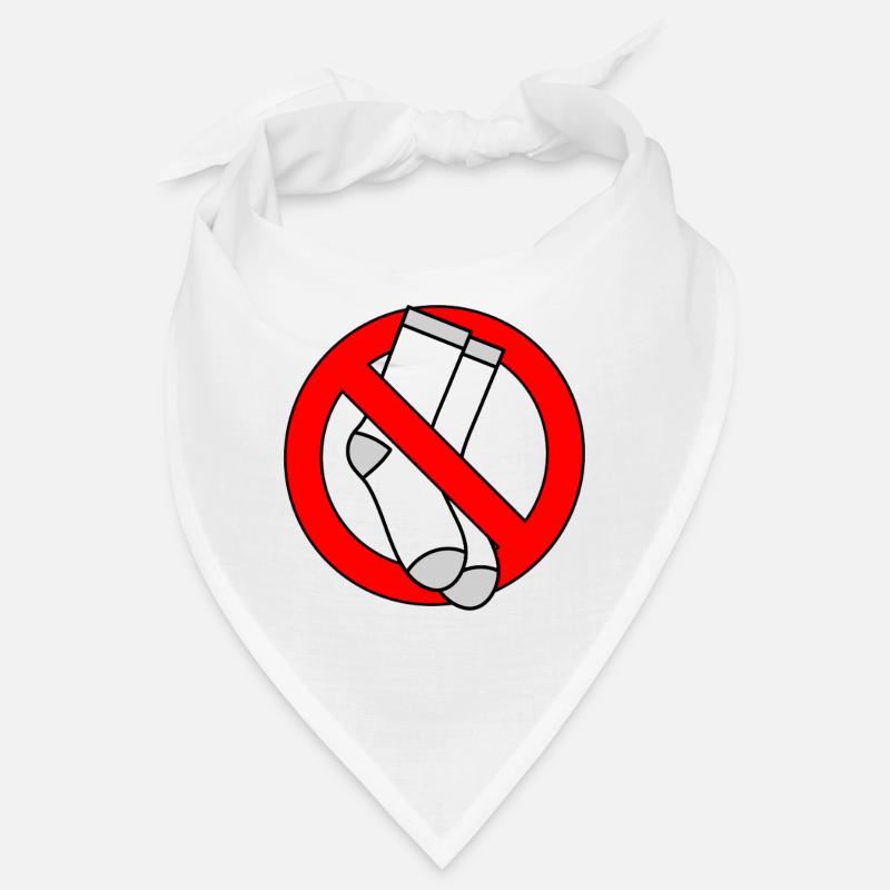 No socks allowed shield feet Bandana