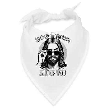 Jesus, Lustiger Jesus Christus, Katholik, Christ - Bandana - Weiß - Vorne