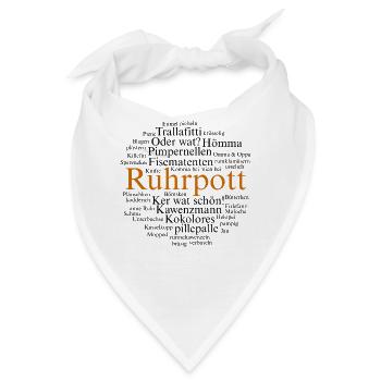 Ruhrpott Sprache Dortmund Bochum Hömma Ruhrdeutsch - Bandana - Weiß - Vorne