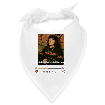 Golden Era – 90s Hip-Hop Vibes Geschenkidee - Bandana - Weiß - Vorne