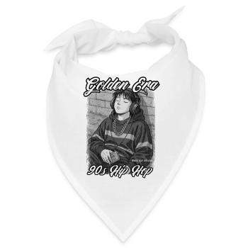 Golden Era – 90s Hip-Hop Anime Style Geschenkidee - Bandana - Weiß - Vorne