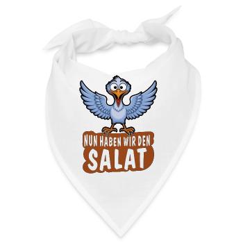 NUN HABEN WIR DEN SALAT - Bandana - Weiß - Vorne