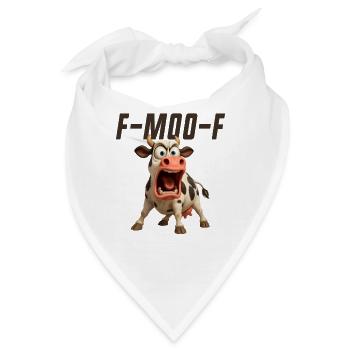 F-Muh-F Kuh Lustige Kuh FMOOF F Muh F - Bandana - Weiß - Vorne
