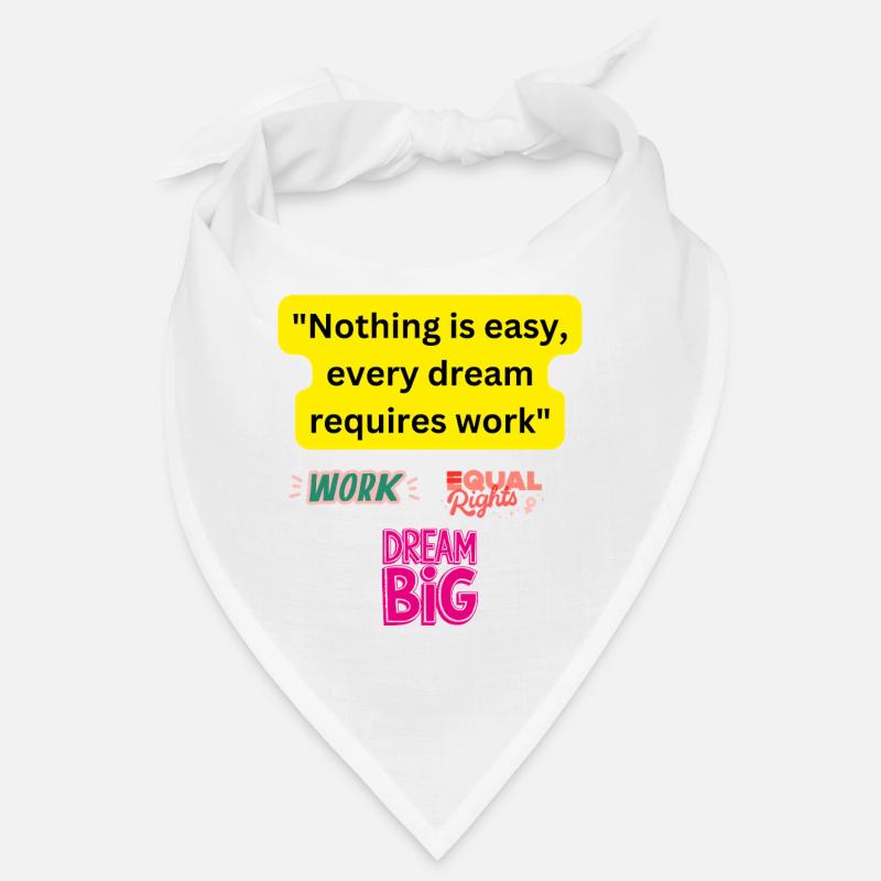 Dream big, work hard Bandana