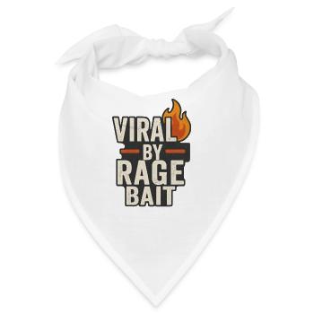 Viral von Rage Bait, Lustig - Bandana - Weiß - Vorne