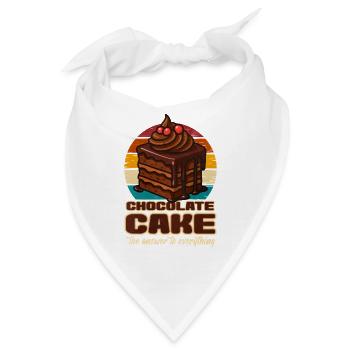 Kuchen Schoko kuchen Geschenk - Bandana - Weiß - Vorne