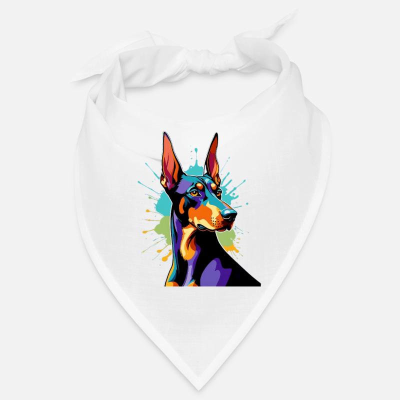Color explosion Doberman Bandana