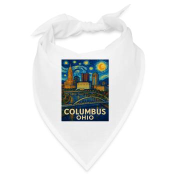 Columbus Ohio - Bandana - Weiß - Vorne
