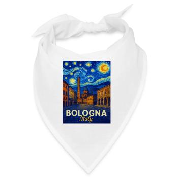 Bologna Italien - Bandana - Weiß - Vorne