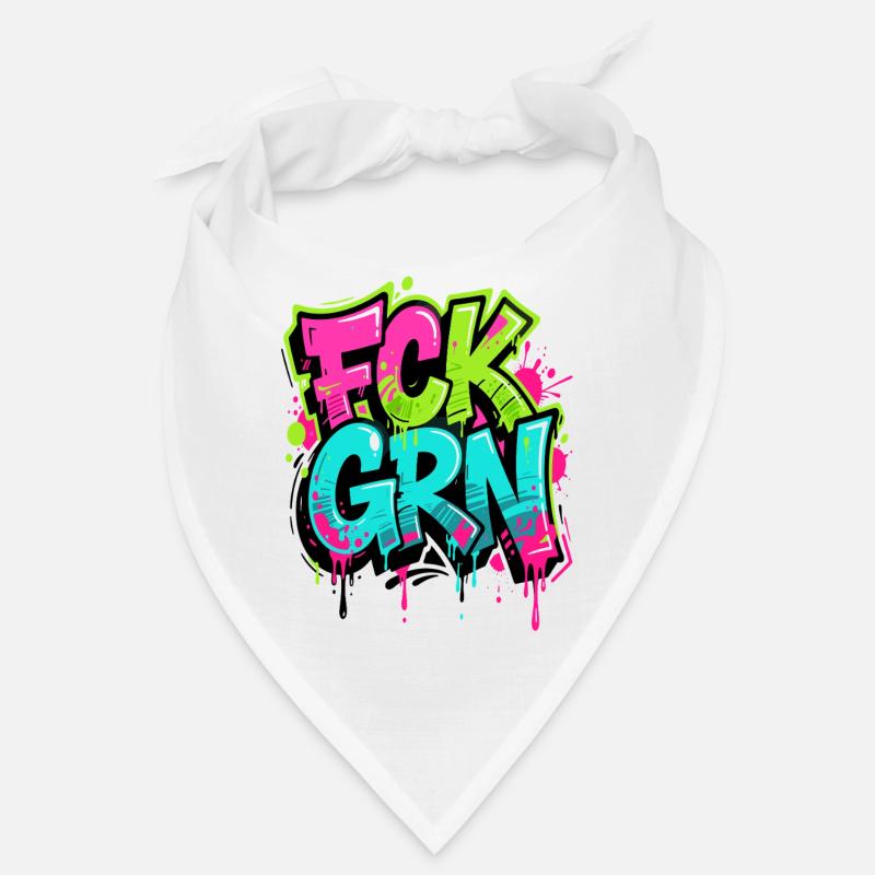 FCK GRN Graffiti Neon - Anti Green Bandana