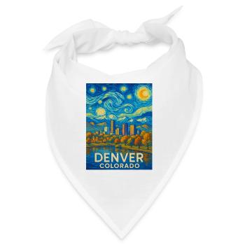 Denver Colorado - Bandana - Weiß - Vorne