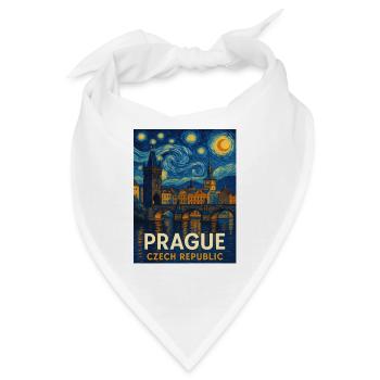 Prag Tschechien - Bandana - Weiß - Vorne