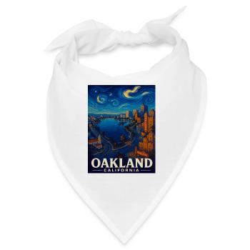 Oakland Kalifornien - Bandana - Weiß - Vorne