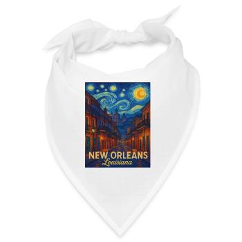 New Orleans Louisiana - Bandana - Weiß - Vorne