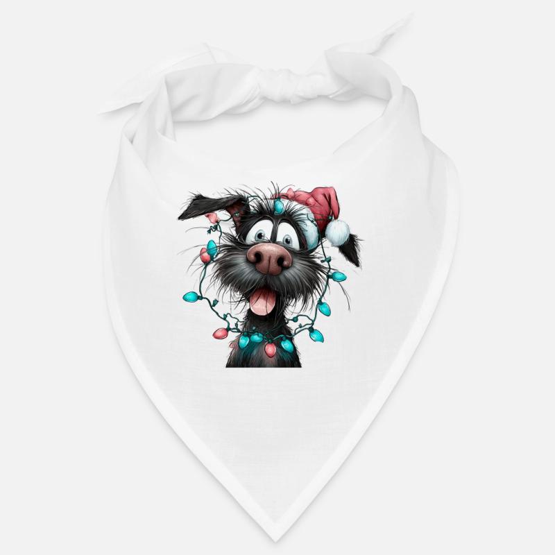 Weihnachtswuff mit Lichterkette Bandana
