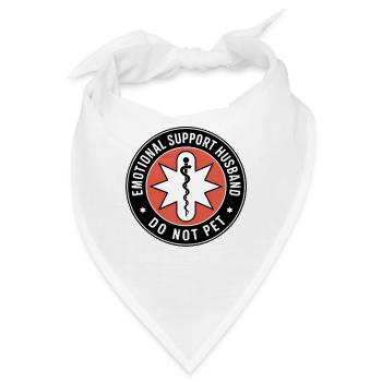Emotionaler Support Ehemann Nicht Anfassen - Bandana - Weiß - Vorne