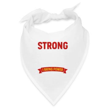 Keine Angst vor dem starken Power Lift - Bandana - Weiß - Vorne
