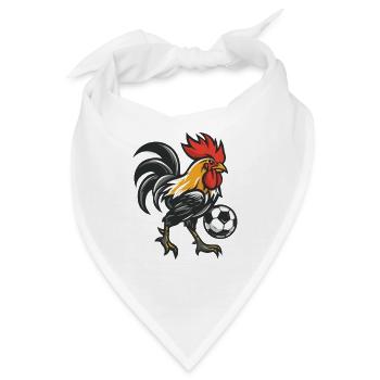 Kickerhahn Maskottchen - Bandana - Weiß - Vorne