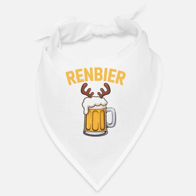 Renbier Bier mit Geweih Bandana
