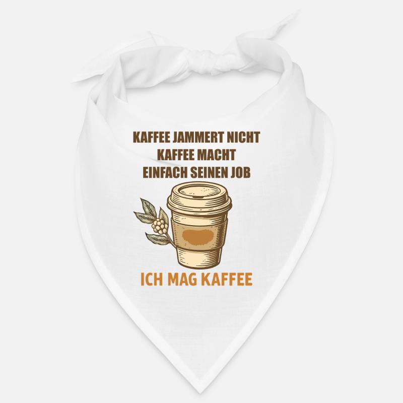 Kaffee Spruch Vintage Becher Bandana
